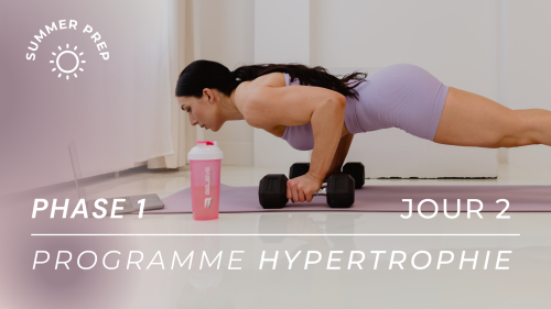 Programme Gain de masse SUMMER PREP - Phase 1, Jour 2 : Dos, Pectoraux