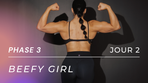 Programme gain de masse BEEFY GIRL  - Phase 3, Jour 2 : Dos, biceps, abdos